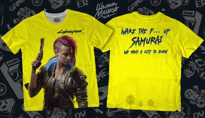 Футболки с полной запечаткой: cyberpunk 2077 (2)